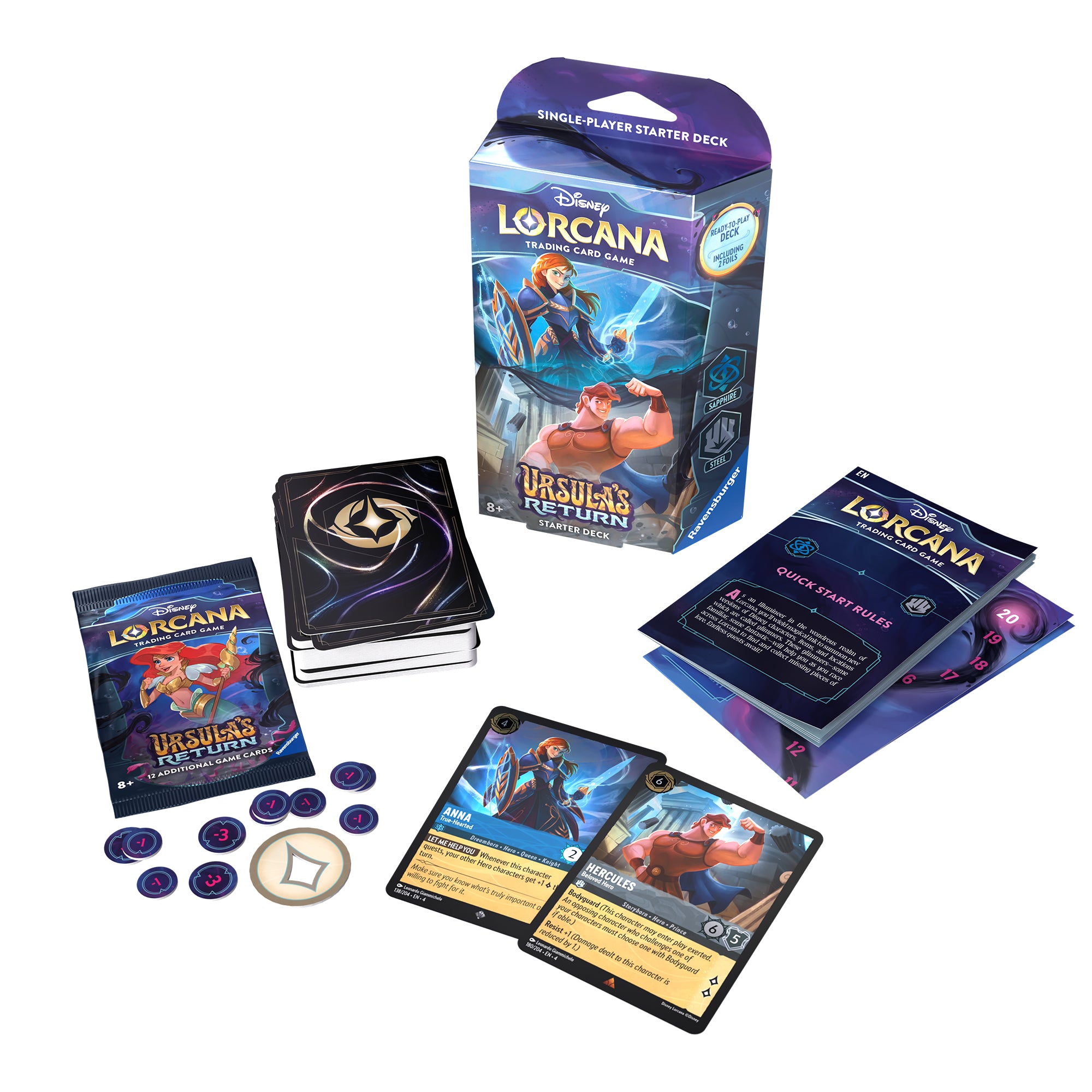 Disney Lorcana: Ursula's Return Starter Deck (Sapphire & Steel)– Popular  Universe
