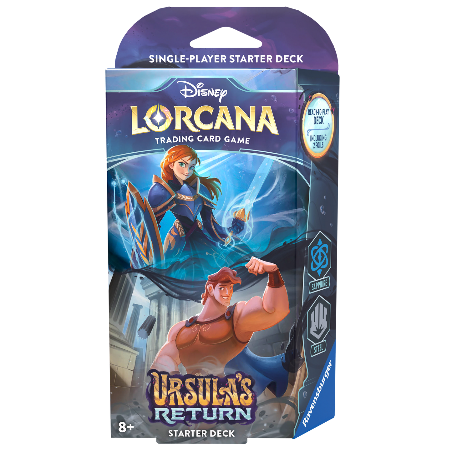 Disney Lorcana: Ursula's Return Starter Deck (Sapphire & Steel) Popular Universe Disney Lorcana: Ursula's Return Starter Deck (Sapphire & Steel) Popular Universe