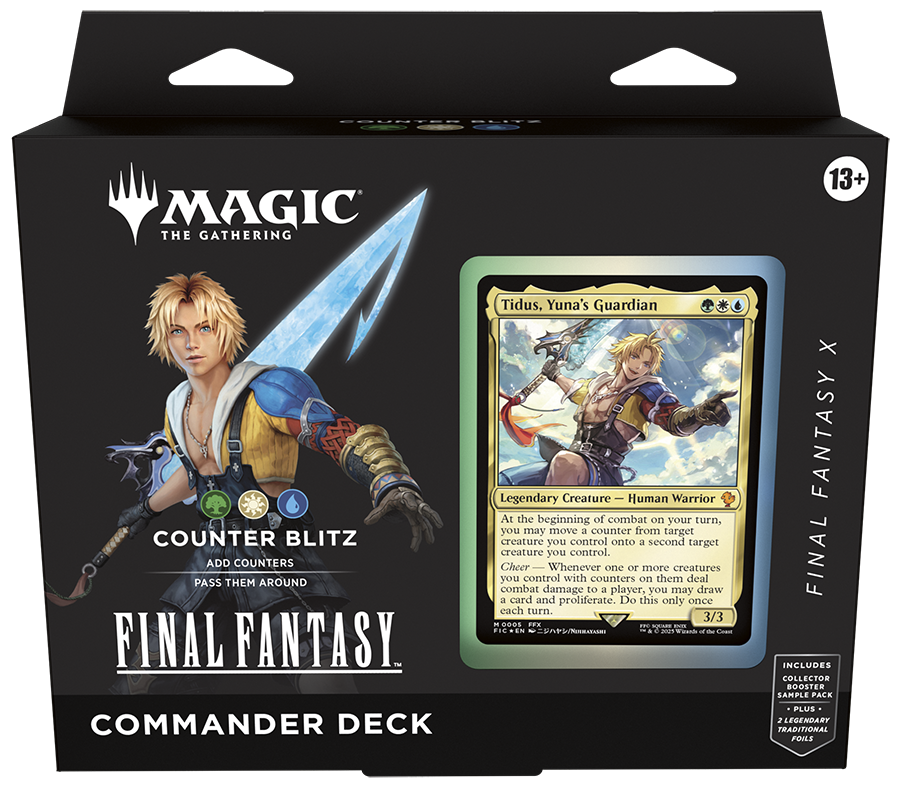 MTG: FINAL FANTASY Commander Deck - FINAL FANTASY X Counter Blitz - Co Popular Universe MTG: FINAL FANTASY Commander Deck - FINAL FANTASY X Counter Blitz - Co Popular Universe