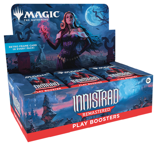 mtg duskmourn play booster box Magic the Gathering (MTG) Pack spanning entity that thrives on the fear of its inhabitants MTG: Duskmourn - Play Booster