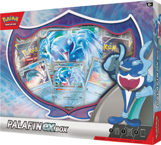 Palafin ex Box front, the dude is literally a superhero dolphin lol