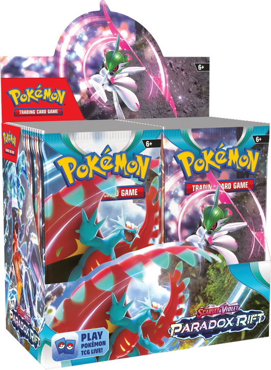 Pokemon Booster Display with 36 packs of Paradox Rift booster packs
